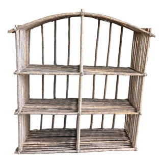 20th Century American Adirondack-Style Shelving Unit For Sale