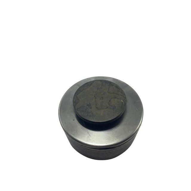 1930s Art Deco Pewter Box with Ribbed Decor from GAB, Sweden, 1930s For Sale - Image 5 of 7