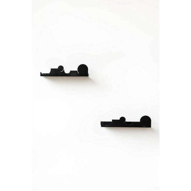 Black NVMD Clounds Floating Shelf in Black Steel from EMKO, Set of 2 For Sale - Image 8 of 9