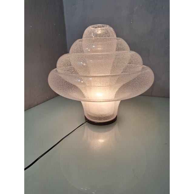 Black Lotus Pullegous Table Lamp in Murano Glass by V. Nason for Mazzega, 1980s For Sale - Image 8 of 18
