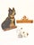 Wonderful collection of antique and vintage dog items for decor, collecting or children's rooms. Bull dog, terrier and...