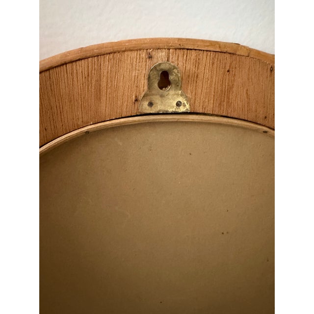 Mid 20th Century Vintage Pencil Reed Wall Mirror For Sale - Image 5 of 7