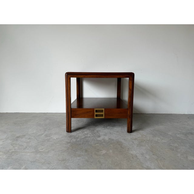 Vintage Hekman Two - Tier One Drawer End - Side Table For Sale - Image 12 of 12