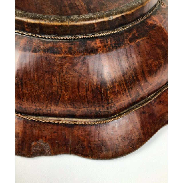 Wood 19th Century Chinese Qing Gilt Painted & Carved Wooden Bowl For Sale - Image 7 of 9