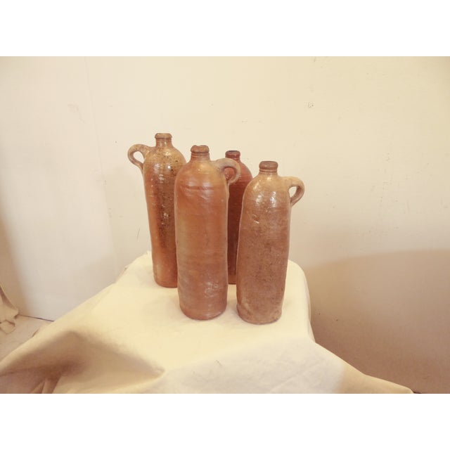 19th Century Stoneware Beer Bottles Set of 4 Chairish