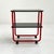 Tubular Console Table on Wheels in Metal and Wood, 1980s For Sale - Image 6 of 7