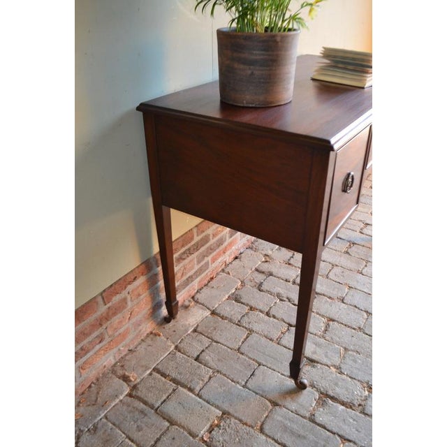 Wood Antique Writing Desk in Mahogany For Sale - Image 7 of 10