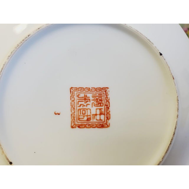 Vintage Mid Century Chinese Millefleur Thousand Flowers Famille Rose Porcelain Tea Service - 28 Pieces For Sale - Image 9 of 10