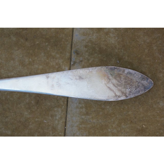 Antique 1825 English Georgian Regency Silver Soup Serving Spoon Ladle 205g 14" For Sale - Image 6 of 13