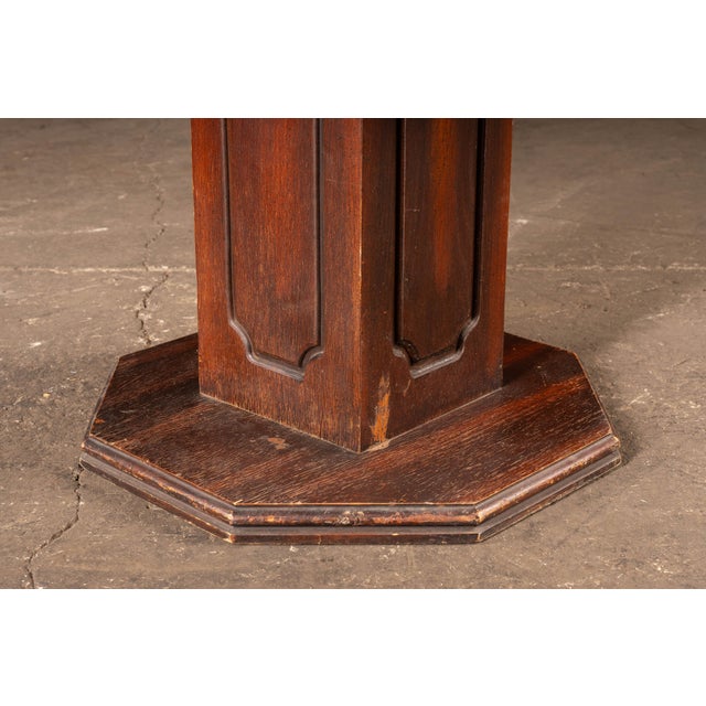 Mid 20th Century Wooden Chess Table With Wooden Chess Pieces For Sale - Image 15 of 15