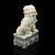 Cream 1900's Pair of Antique Oriental Soapstone Dog Bookend For Sale - Image 8 of 12