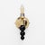 Italian Murano Glass Wall Sconces with Gold Dust Inclusions and Brass, 2000, Set of 2 For Sale - Image 9 of 10