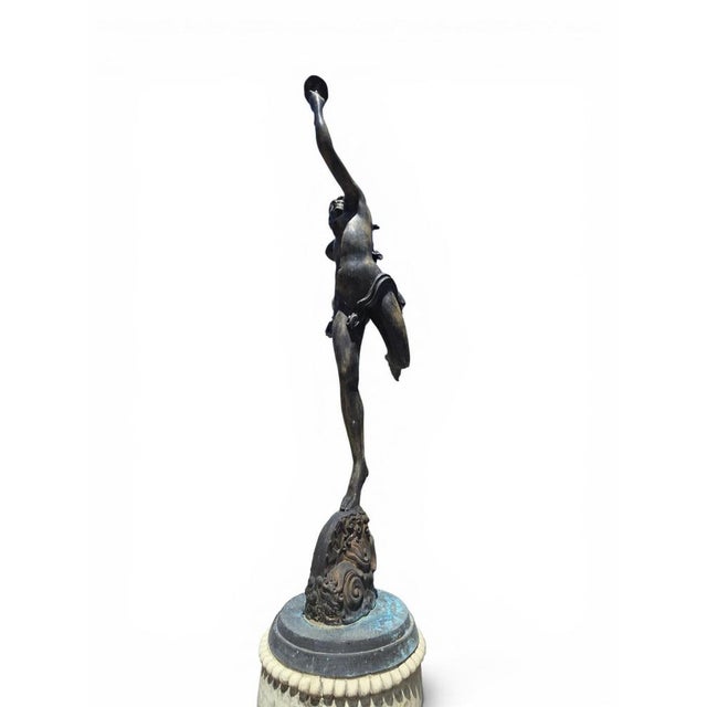 Greek Classical Marble and Bronze Fountain, Naples, 1950s For Sale - Image 10 of 13