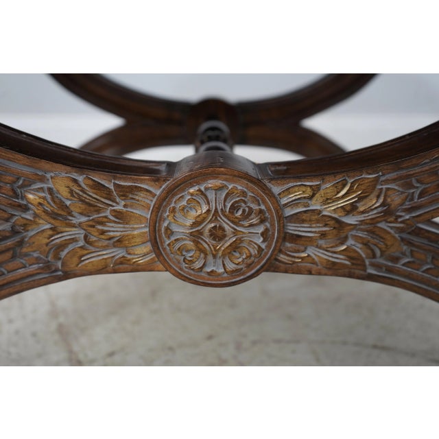 Jeffco Italian Regency Style X Base Bench or Stool For Sale - Image 9 of 12