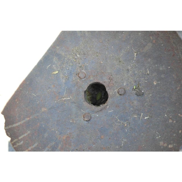 Late 20th Century French Classical Style Cast Iron 28" Garden Campana Urn Outdoor Planter Pot For Sale In Philadelphia - Image 6 of 7