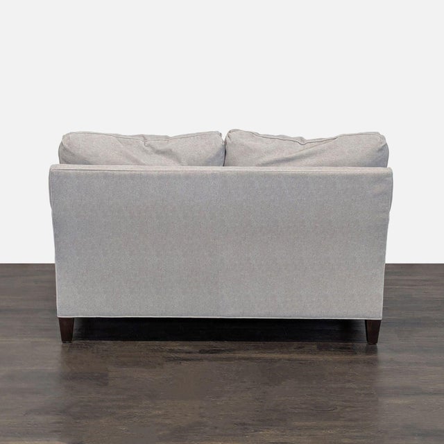 2010s Lexington Sofia Modern Light Gray Upholstered Loveseat For Sale - Image 5 of 9