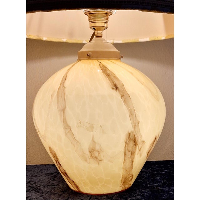 Glass German Art Deco Table Lamp by Lamplove, 1930 For Sale - Image 7 of 10