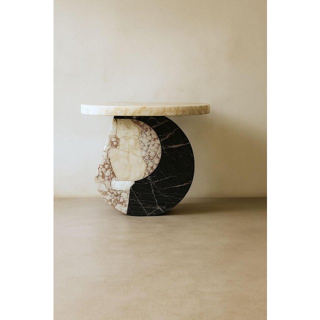 Gemstone Moon Side Table in Marble and Onyx by Marsica Fossati For Sale - Image 7 of 10