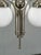 Art Deco Nickel Chandelier with Opaline Glass Globes, 1930s For Sale - Image 11 of 14