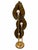 Mid 20th Century Mid 20th Century Mid-Century Modern Italian Murano Style Brass Palm Leaf Floor Lamp For Sale - Image 5 of 7