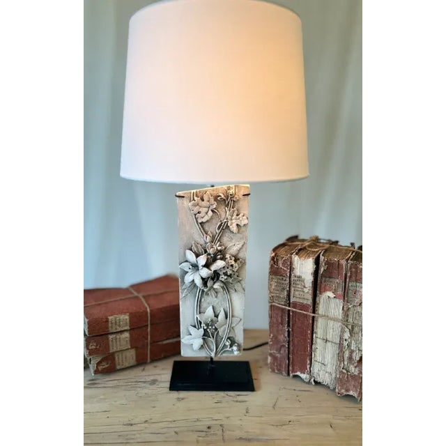 Late 19th Century Table Lamp Made From Antique Plaster Moulding Fragments For Sale - Image 4 of 7