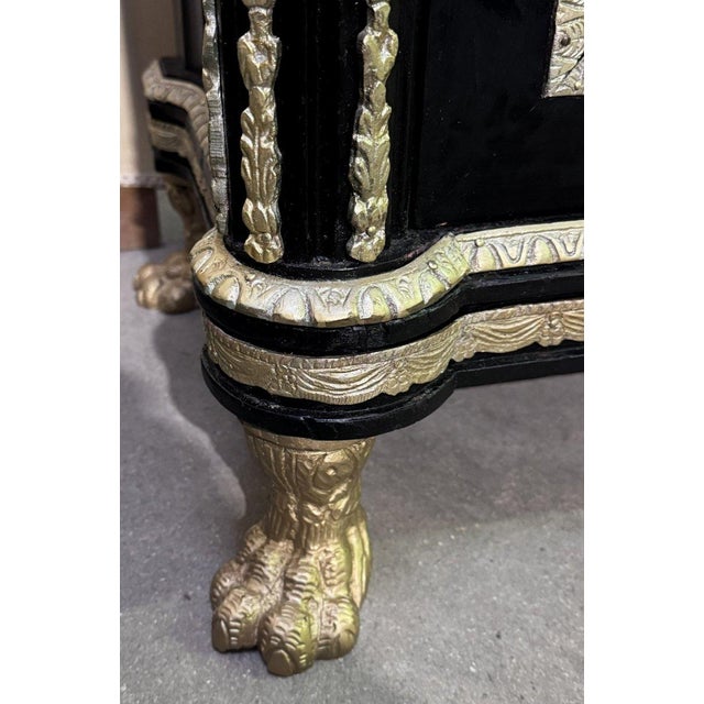 1960s Napoleon III Boulle Furniture in Lacquered Wood, 1960s For Sale - Image 5 of 11