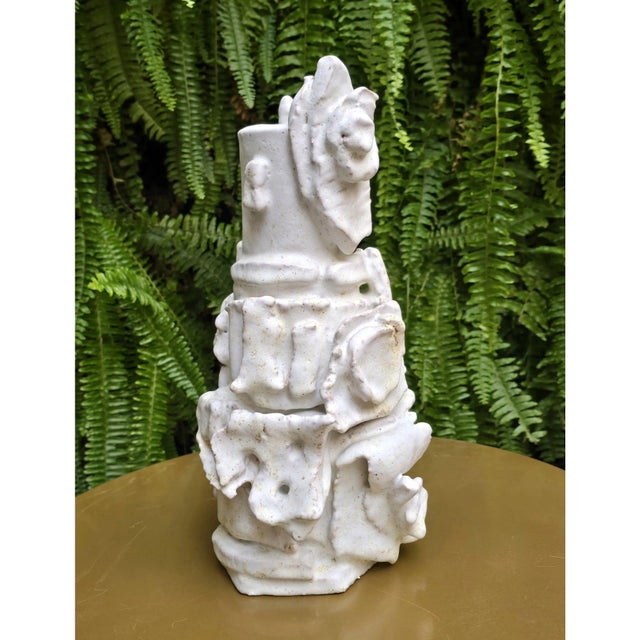 Mid-Century Modern Sculptural Ceramic Vase 'Las Meninas' #2 by Diane Grant For Sale - Image 3 of 6