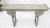 Wood Olive Faux Paint Enamel Finish Carved Base Console Table with Rolled Edges For Sale - Image 7 of 13