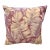 Tropical Palm Leaf Feather-Down Pillow in Berry, Lilac & Sage 18” X 18” For Sale