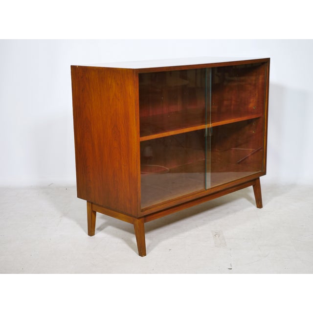 Brown Mid-Century Teak Display Sideboard, 1960s For Sale - Image 8 of 18