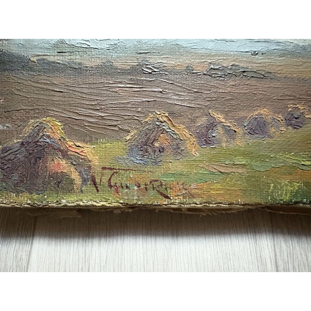 Victor Guerrier, Landscape, 1920s-1940s, Oil Painting, in Good conditions. Designed 1920 to 1949 This piece has an...