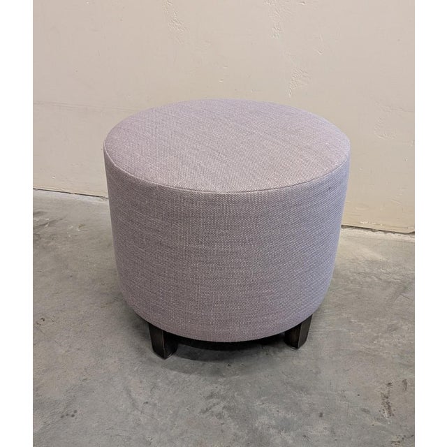 Contemporary One of a Kind, Contemporary, Hatbox Ottoman/Footstool, Built by an Upholsterer/Artist For Sale - Image 3 of 5