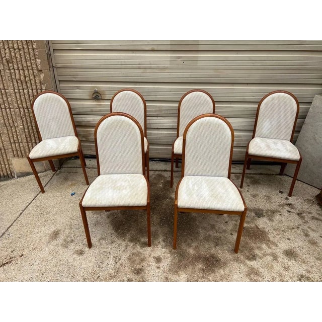 Brown Mid 20th Century Mid Century Tara Stole-Og Møbelfabrik of Denmark Teak Dining Chairs- Set of 6 For Sale - Image 8 of 8