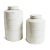 Vintage White Ceramic Jar With Lid Large For Sale - Image 4 of 4