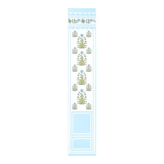 Sample - Schumacher x Marie-Anne Oudejans Royal Poppy Panel B in Blue For Sale