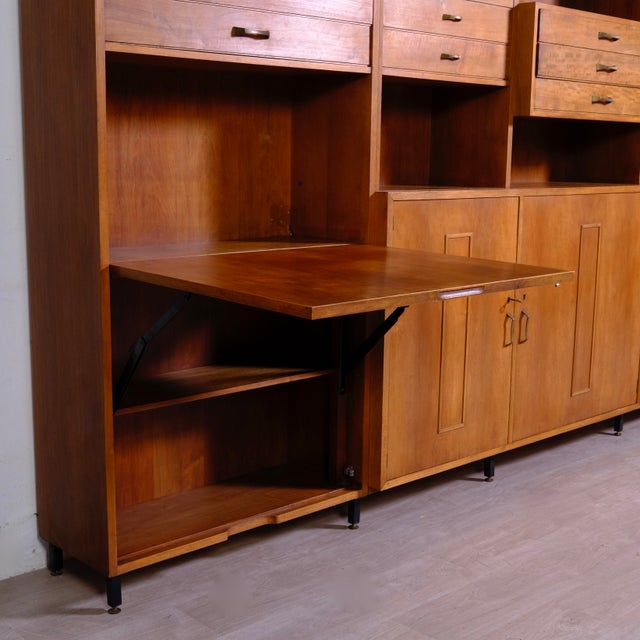 Vintage Wall Bookcase Equipped in Wood, 1960s For Sale - Image 13 of 18