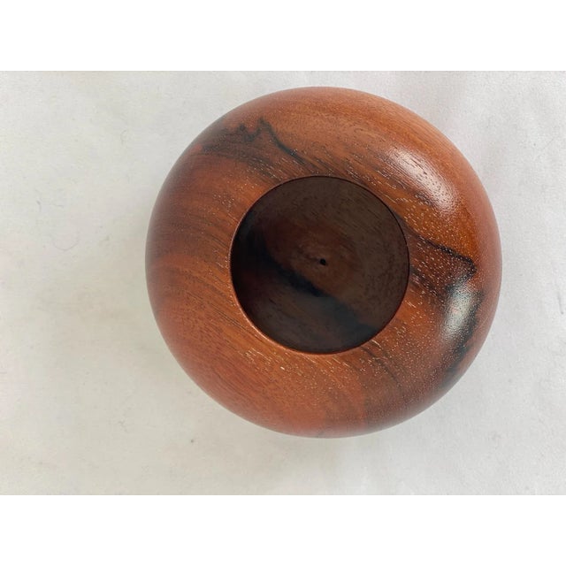 Contemporary Contemporary Small Custom Vessel Made From Myrtle Wood For Sale - Image 3 of 8