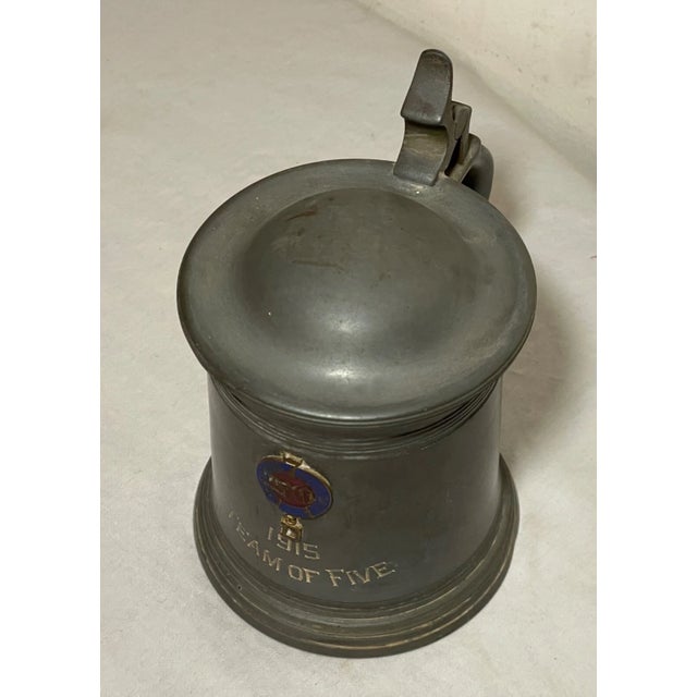 American Antique 15' World War 1 7th Regiment, New York National Guard Lidded Stein Award For Sale - Image 3 of 11