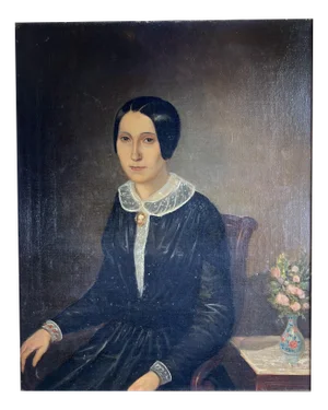 French Artist, Portrait of a Woman, 1900, Oil on Canvas