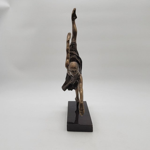 1990s 1990s Brenda Naylor Makarova Rehearsing Bronze Sculpture 3/9 Limited Edition For Sale - Image 5 of 7