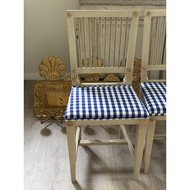Gustavian Chairs, 1850s, Set of 4 For Sale - Image 4 of 11