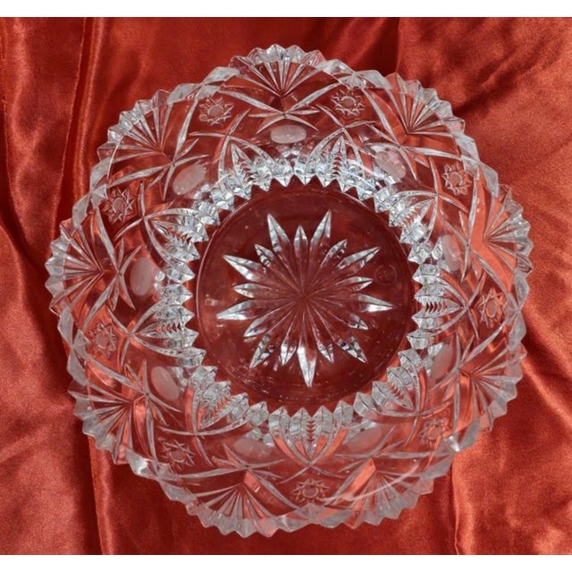 Glass Cut Crystal Bowl by Klein Michel for Baccarat, 1950s For Sale - Image 7 of 8