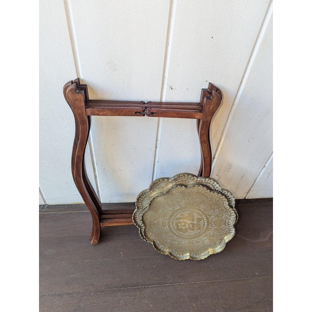 Mid-Century Modern 1970s Mid Century Teaditional Chinese 2 Tier Table For Sale - Image 3 of 4