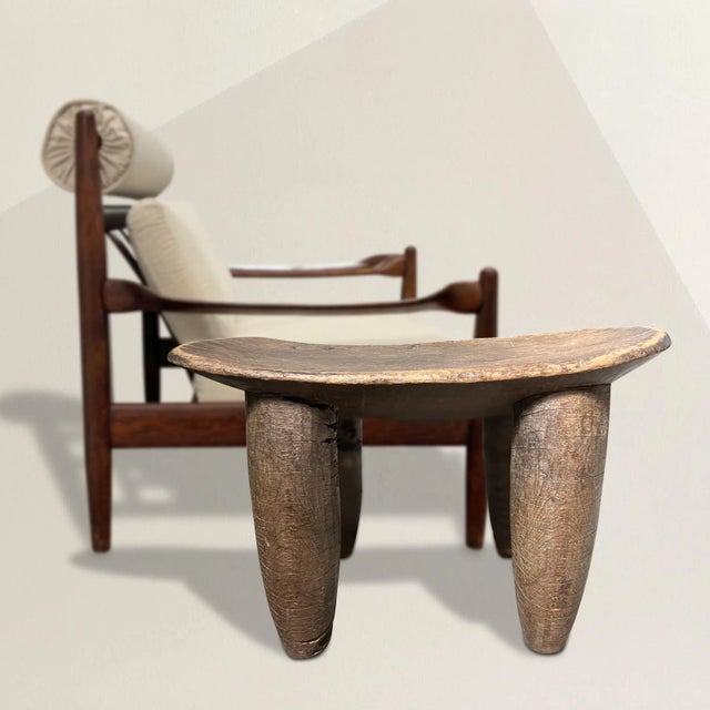 An unusual and rare large-scale early 20th century Senufo wash stand originally used to clean clothes, now functions as...