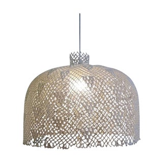 Large Lace Crochet Pendant For Sale