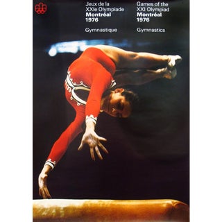 1976 Montreal Olympic Games Poster, Women's Gymnastics For Sale