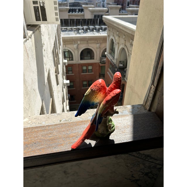 1980's Fitz and Floyd Deco Macaw Parrot Figurine For Sale - Image 11 of 11