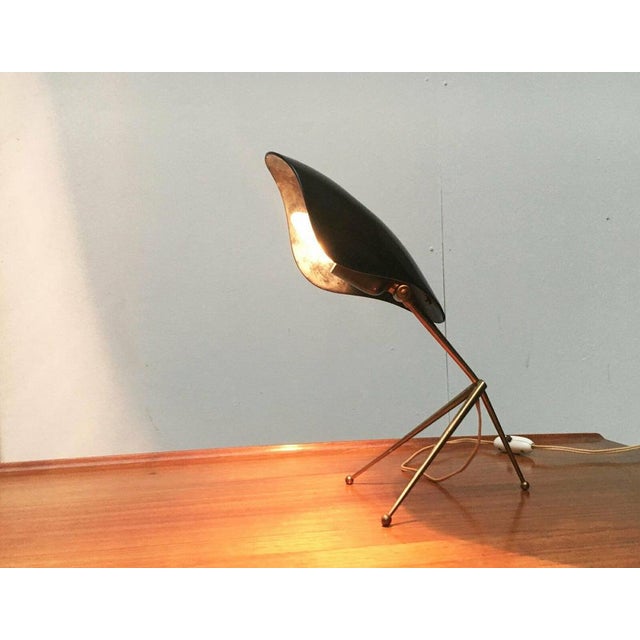 Mid-Century German Acryl and Brass Tripod Table Lamp from Cosack, 1960s, Set of 2 For Sale - Image 16 of 18