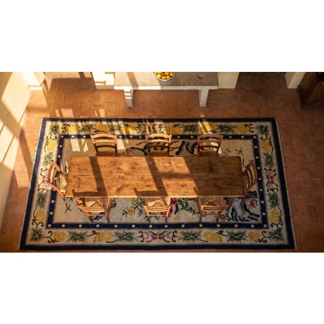 Antique Chinese Silk Rug For Sale - Image 15 of 15