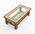 Mid-Century Modern Rectangular Coffee Table in Leather and Glass, 1970s For Sale - Image 4 of 18